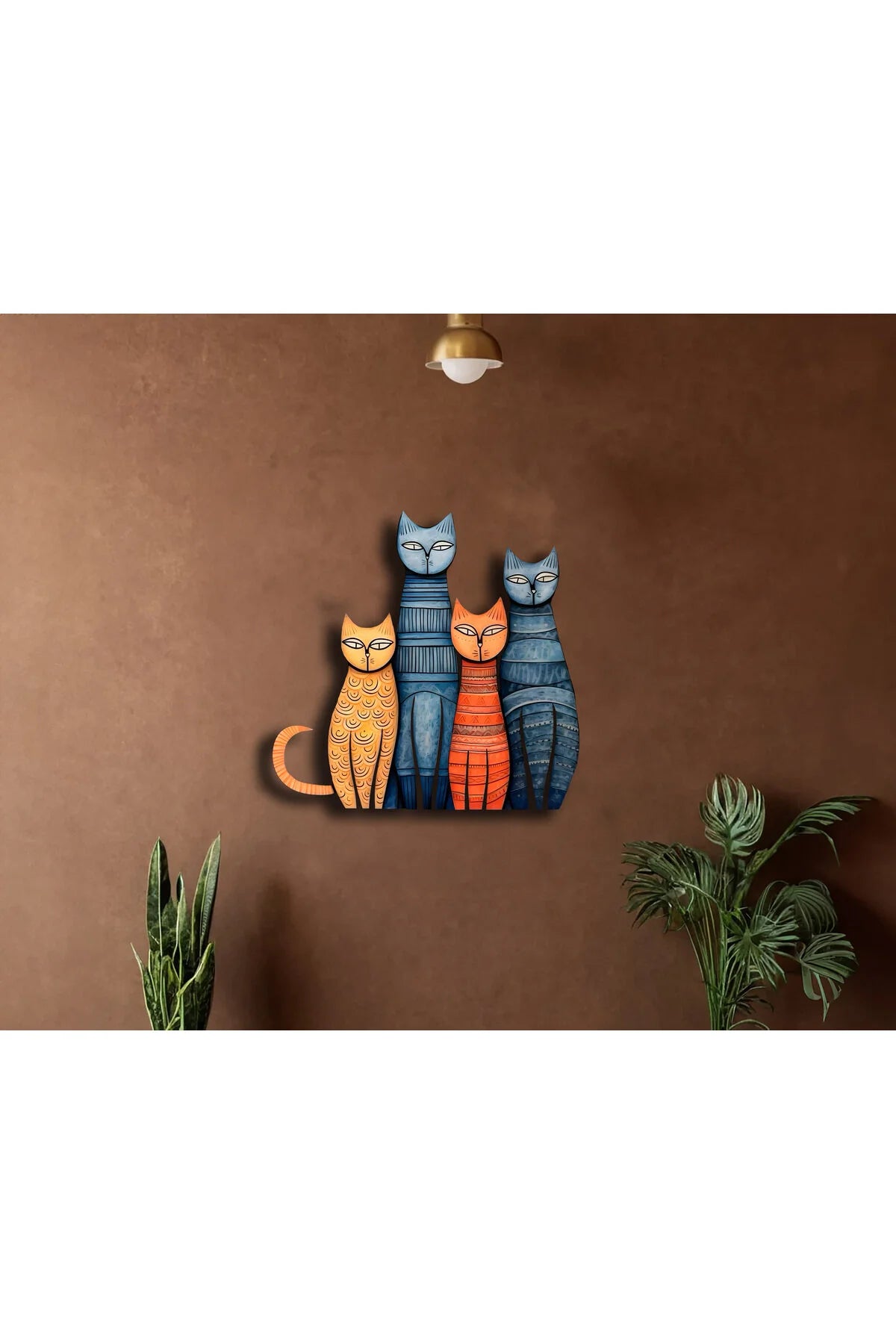 COLORFUL CAT/RENKLİ KEDİLER Metal Tablo