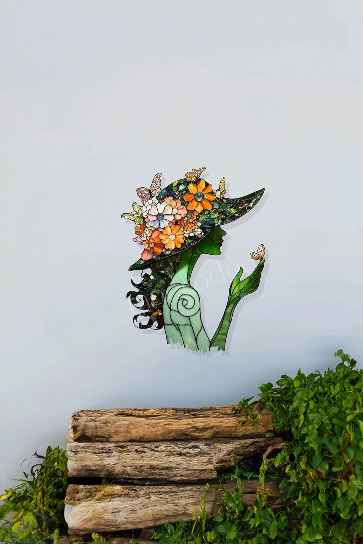 FLORAL ÇİÇEK KADIN Metal Tablo
