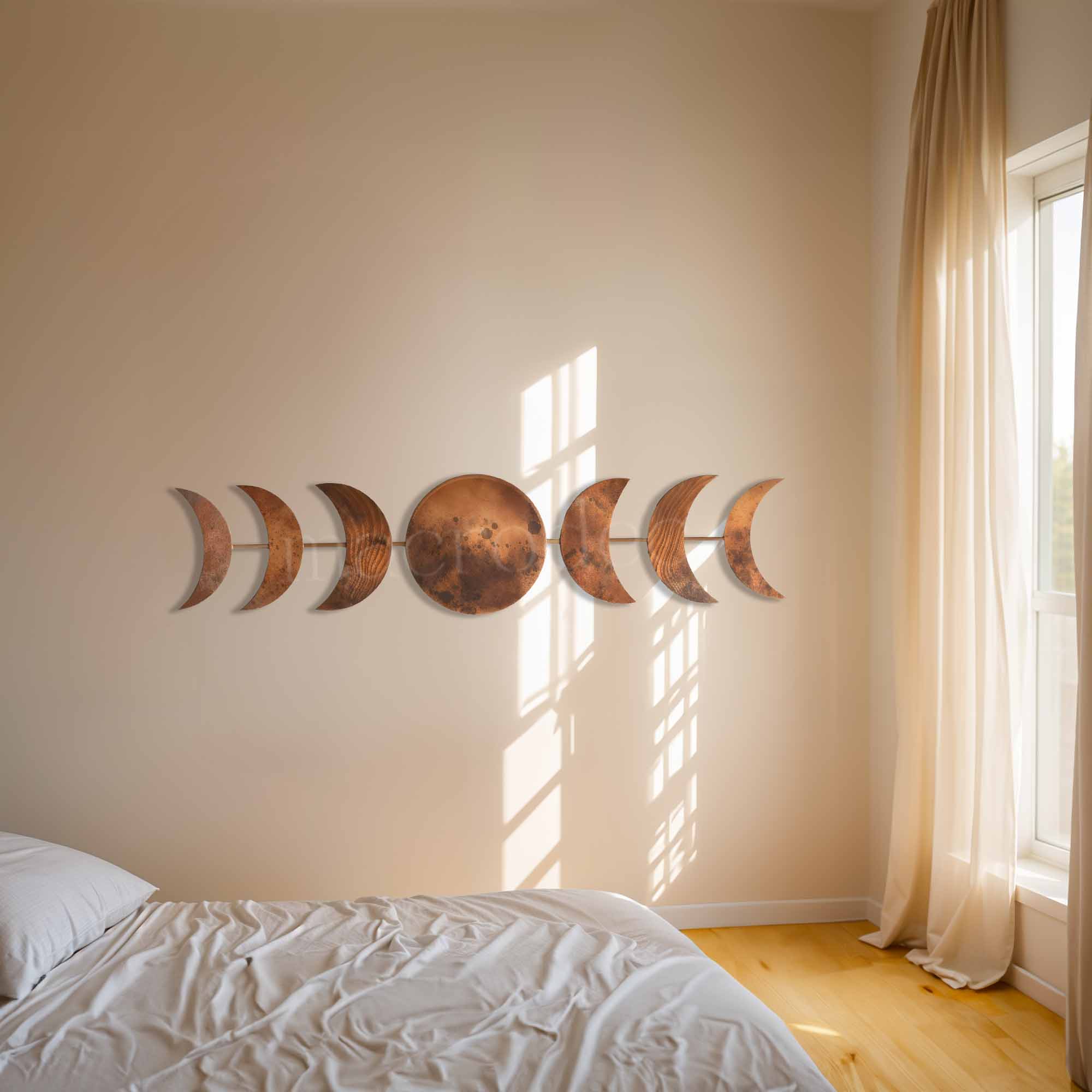 Lunar Phases Metal Tablo