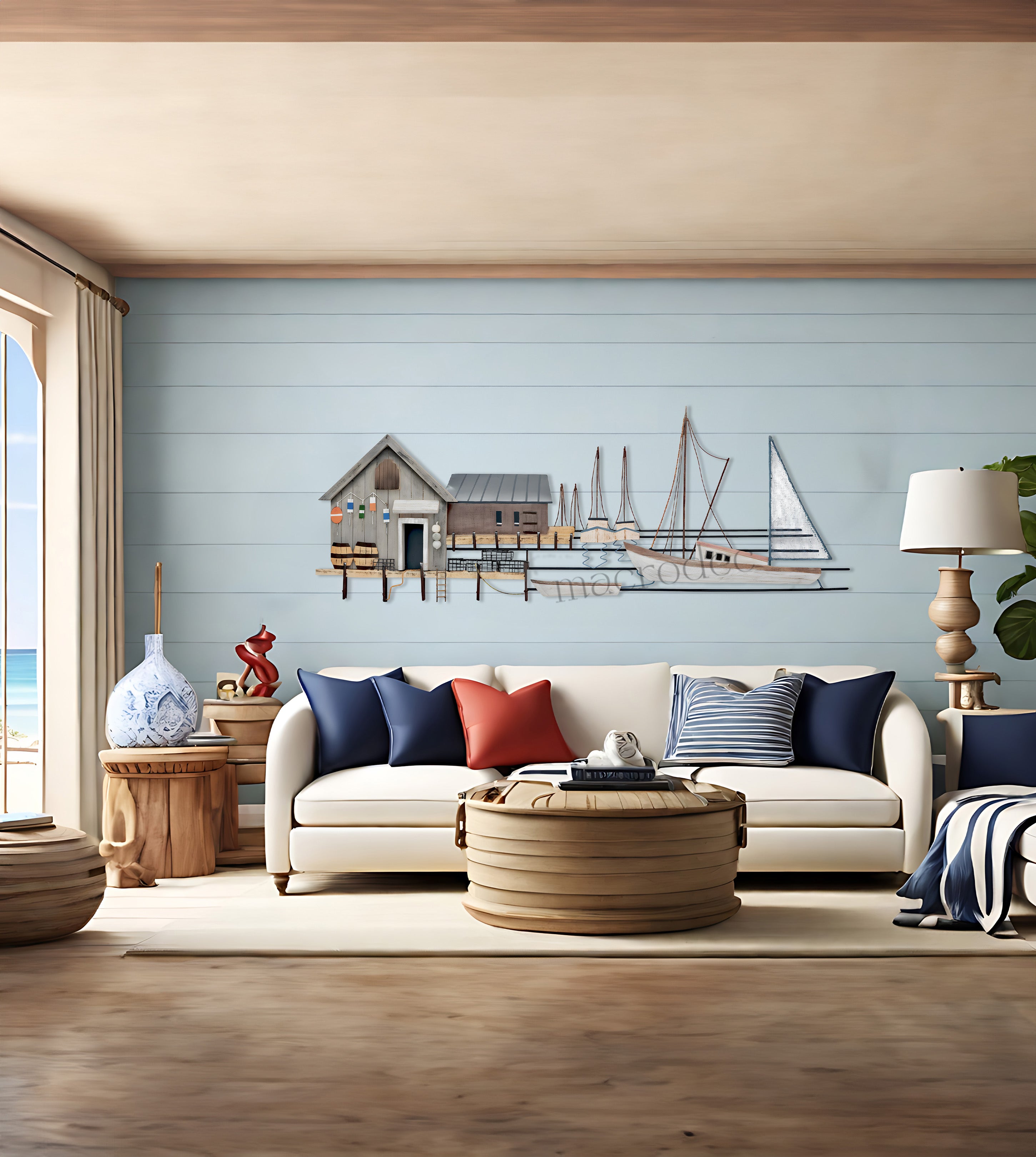 Sailor Haven / Denizci Limanı Metal Tablo