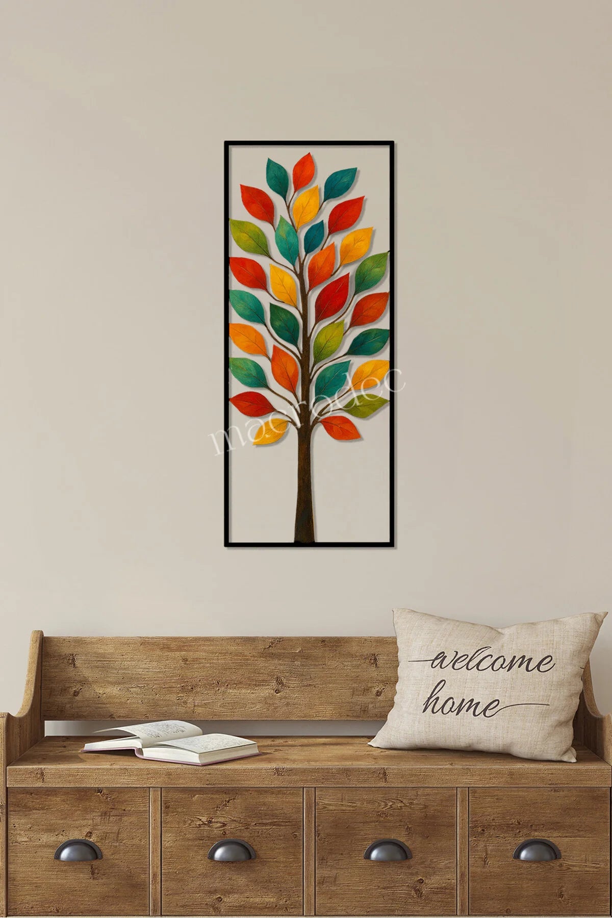 The Tree of Seasons / Mevsim Ağacı Metal Tablo