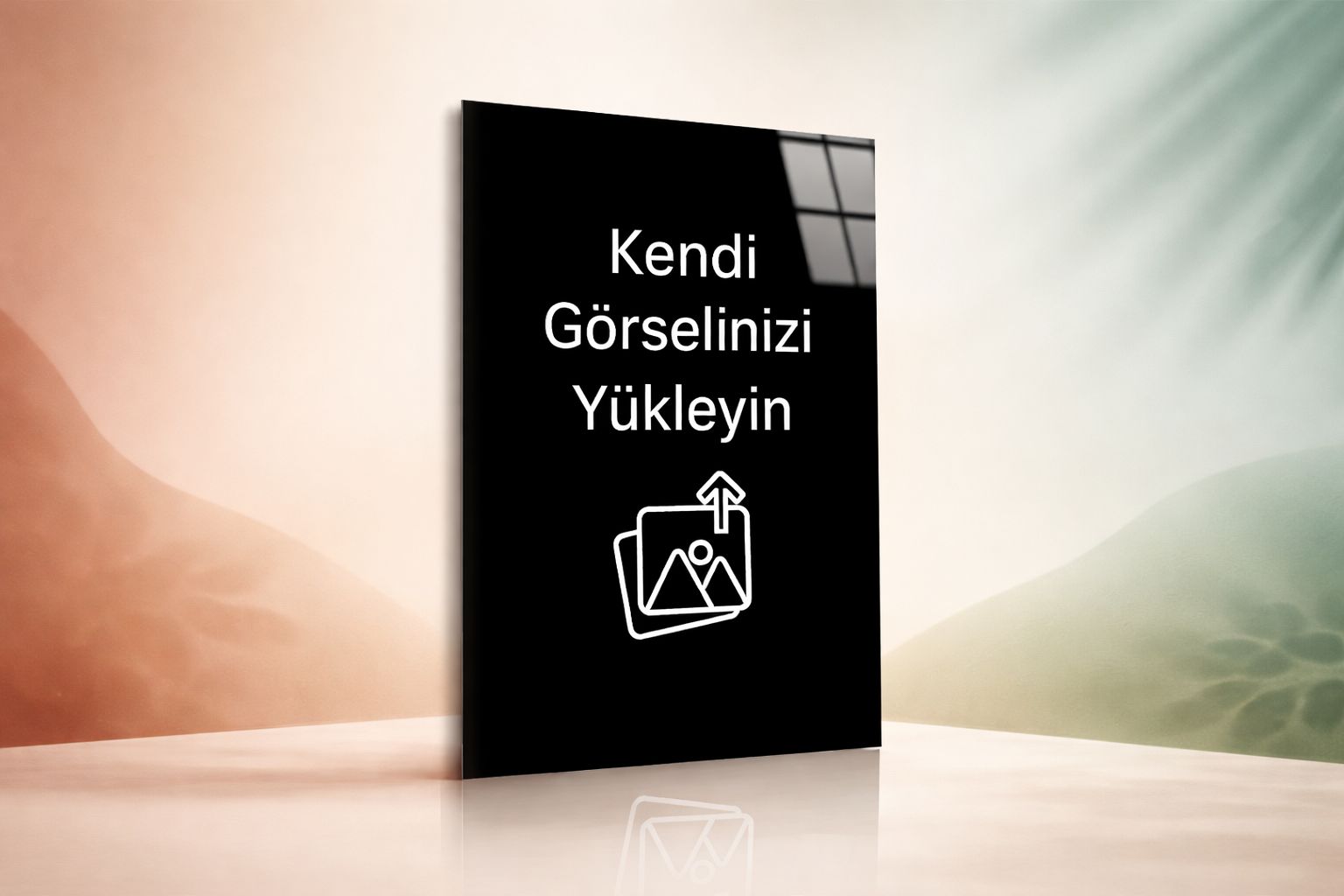 Kişiye Özel Dikey Cam Tablo