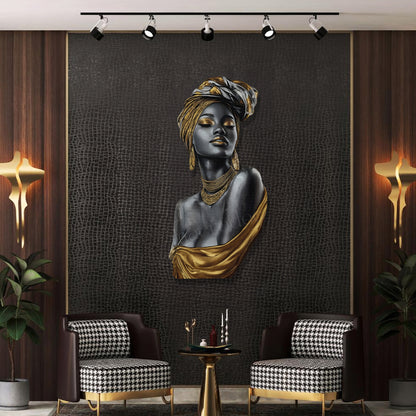 Altın Zarafet Metal Tablo