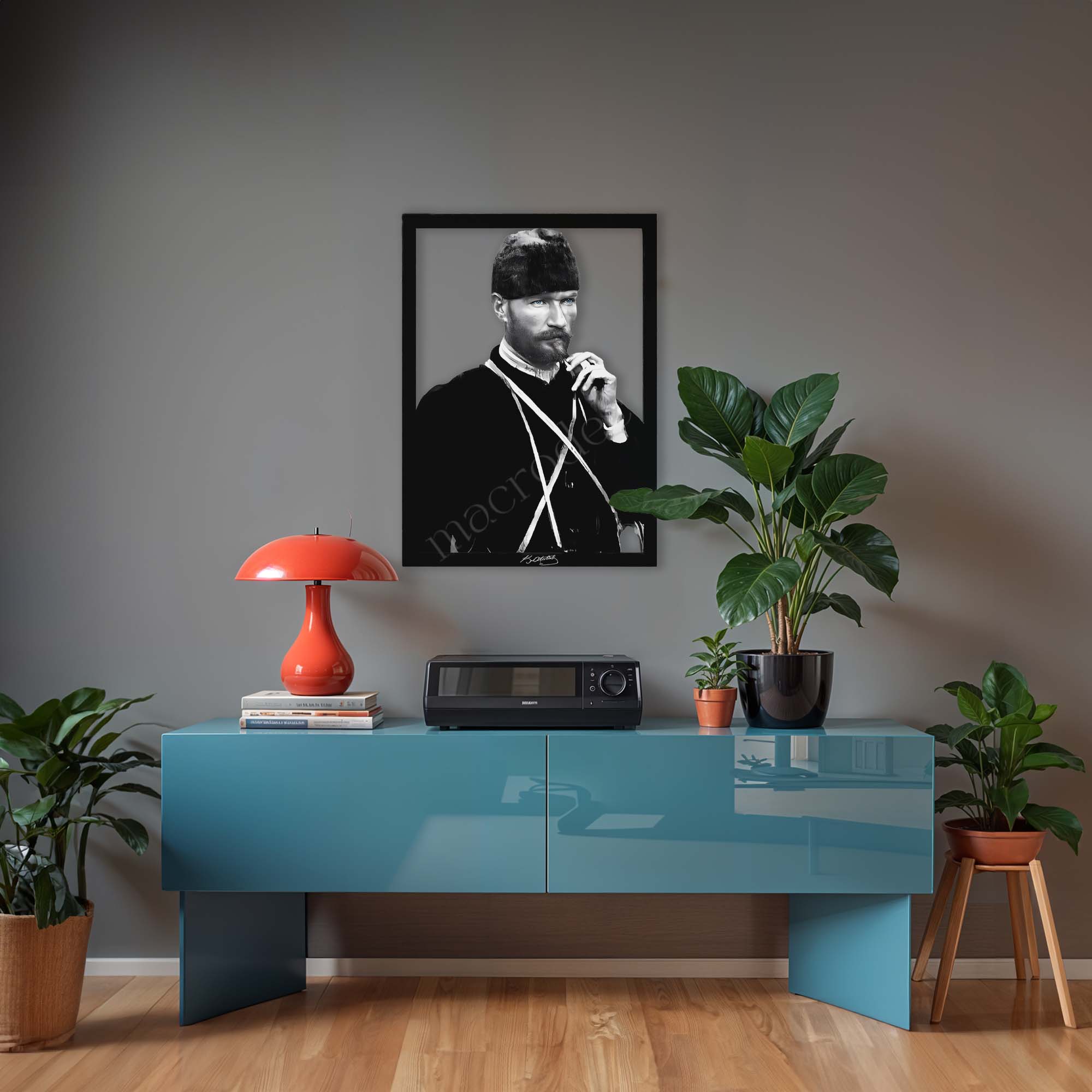 Atatürk İmza Metal Tablo