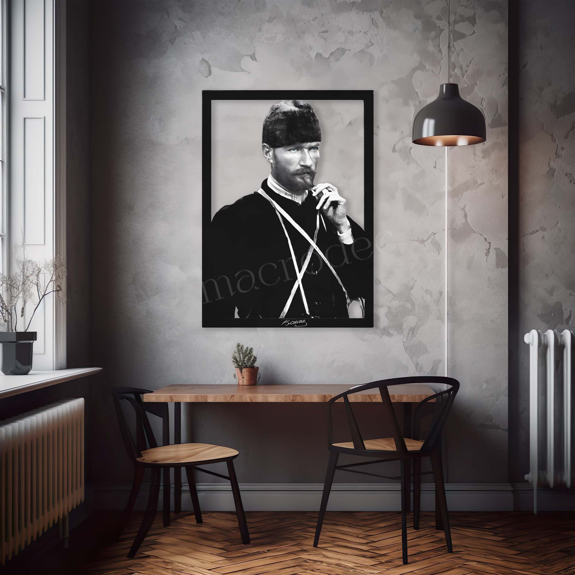 Atatürk İmza Metal Tablo