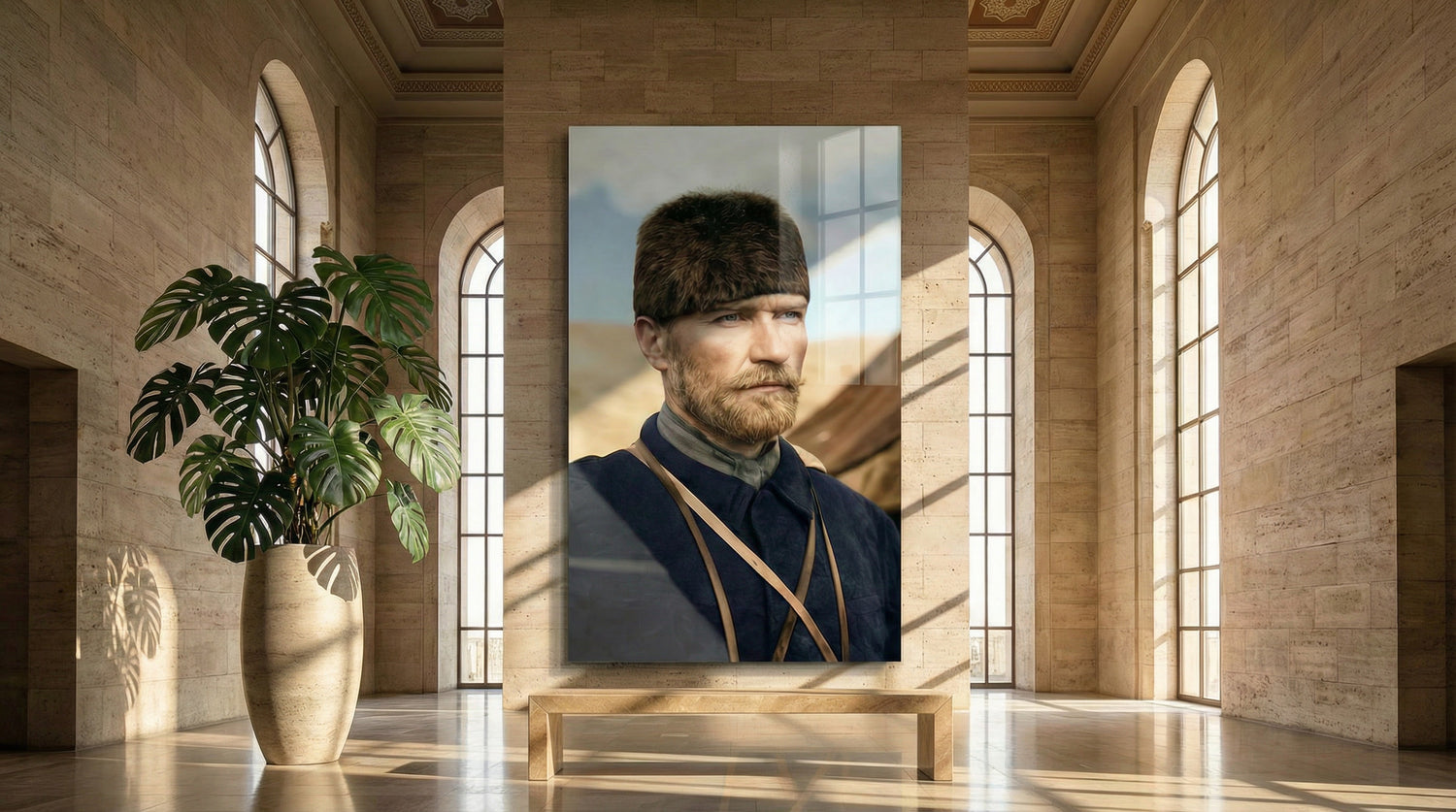 Ebedi Lider- Kalpaklı Atatürk Portresi