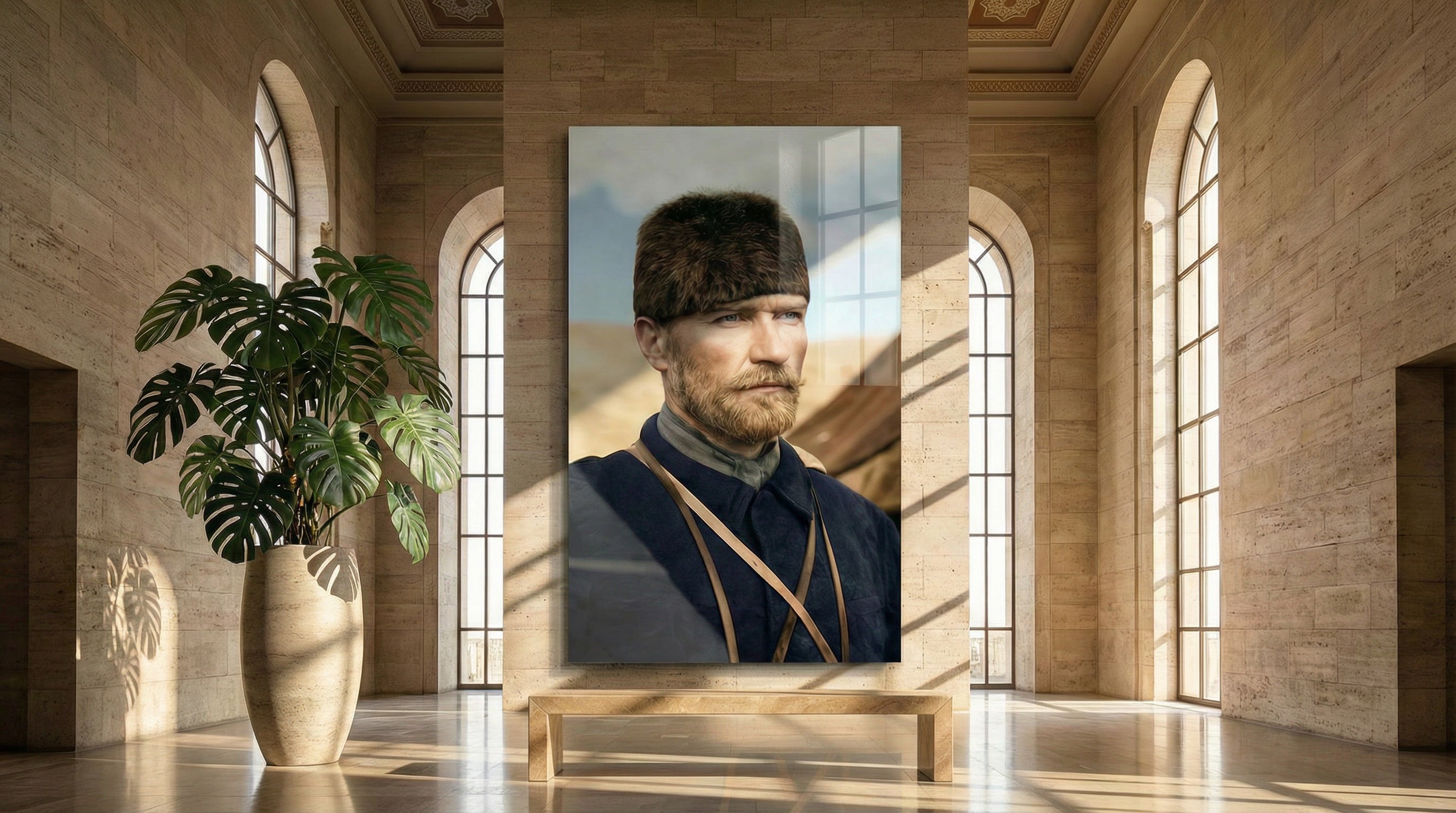 Ebedi Lider- Kalpaklı Atatürk Portresi