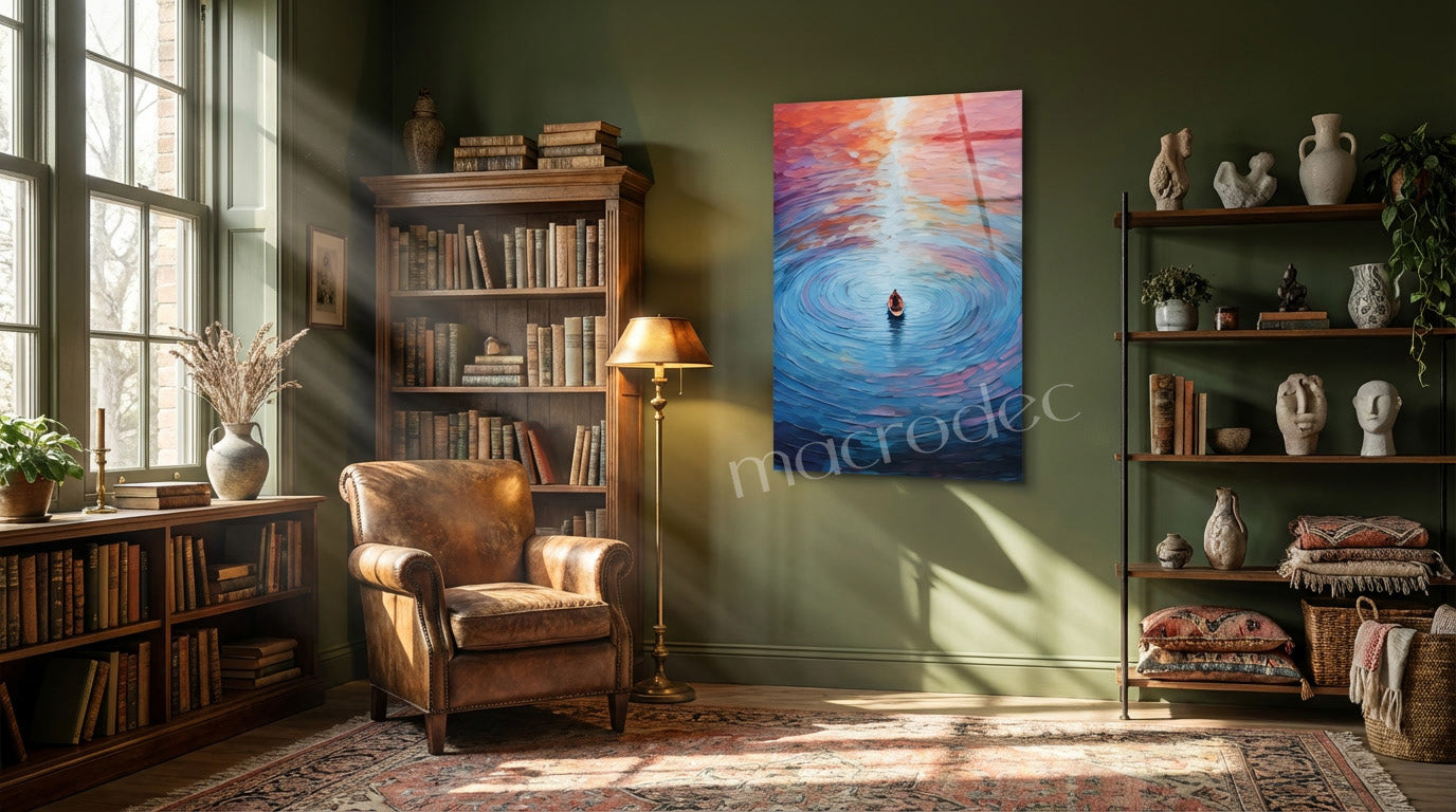 "Eternal Calm: Sonsuz Huzur" Modern Cam Tablo