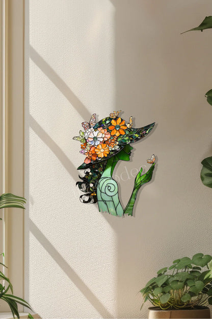 FLORAL ÇİÇEK KADIN Metal Tablo