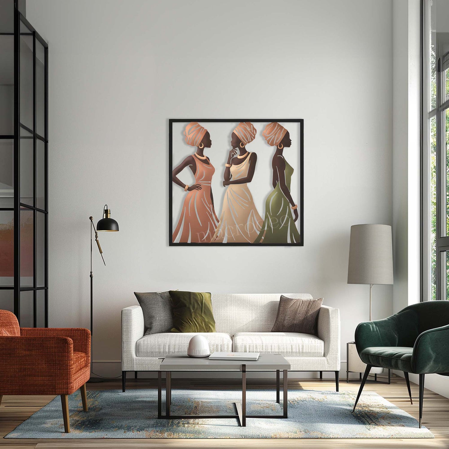 Earthy Elegance: Toprağın Doğal Şıklığı Metal Tablo
