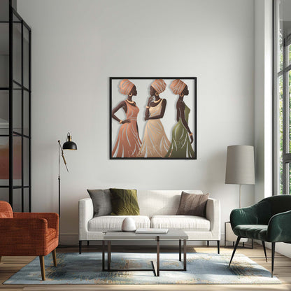 Earthy Elegance: Toprağın Doğal Şıklığı Metal Tablo