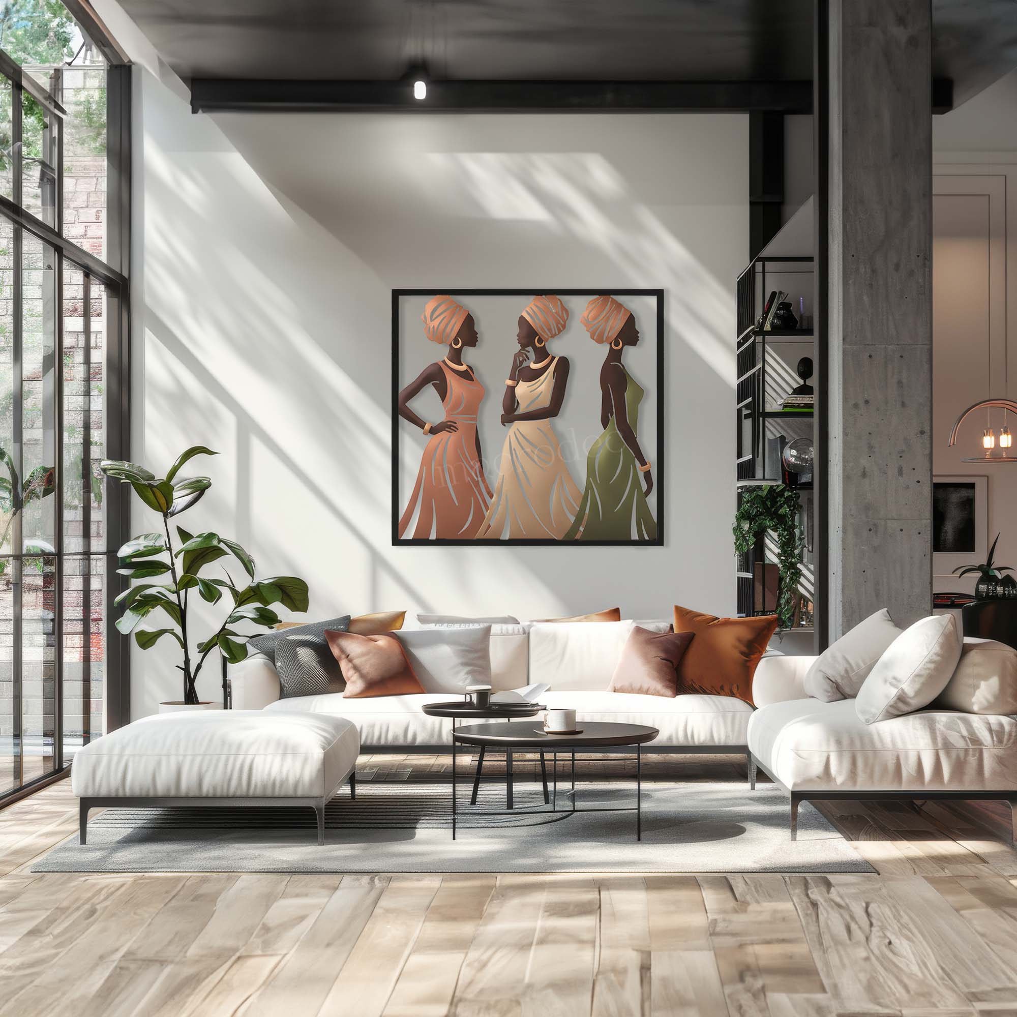 Earthy Elegance: Toprağın Doğal Şıklığı Metal Tablo