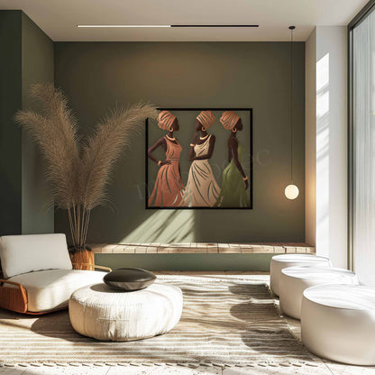 Earthy Elegance: Toprağın Doğal Şıklığı Metal Tablo
