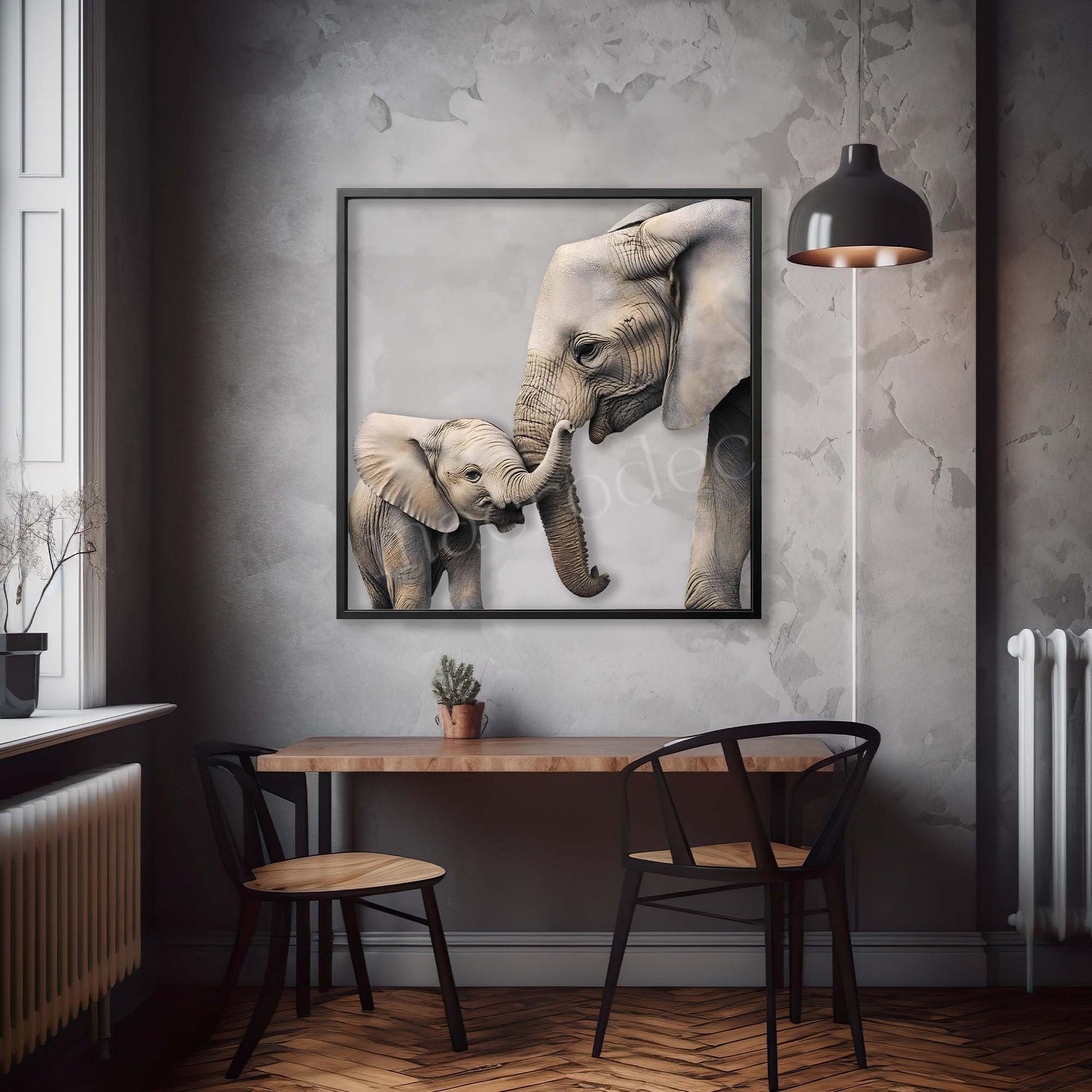 Elephant Family: Bağın Sessiz Gücü Metal Tablo