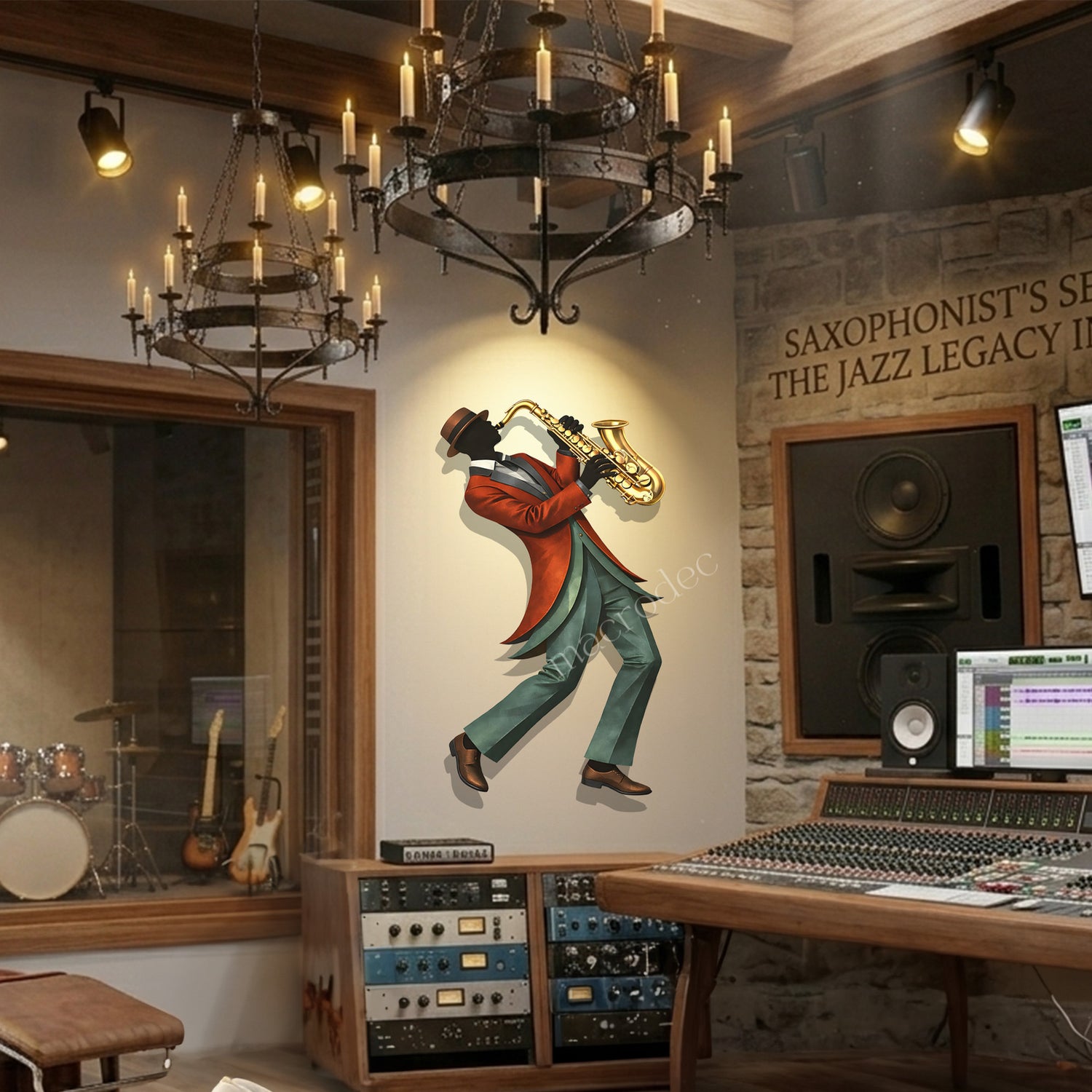 Jazz Soul: Ruhun Altın Melodisi Metal Tablo