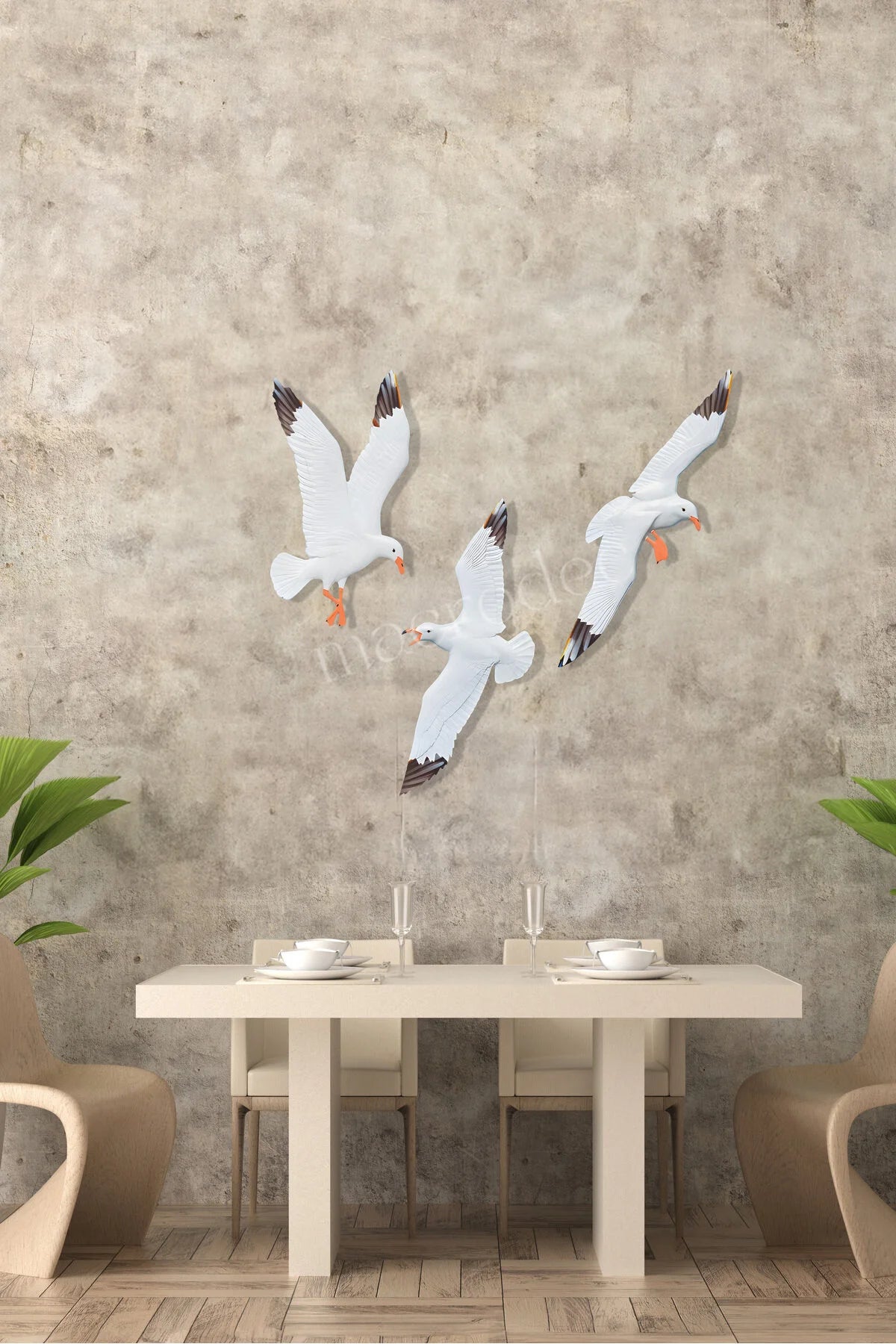 MARTILI ESİNTİ / SEAGULL BREEZE Metal Tablo