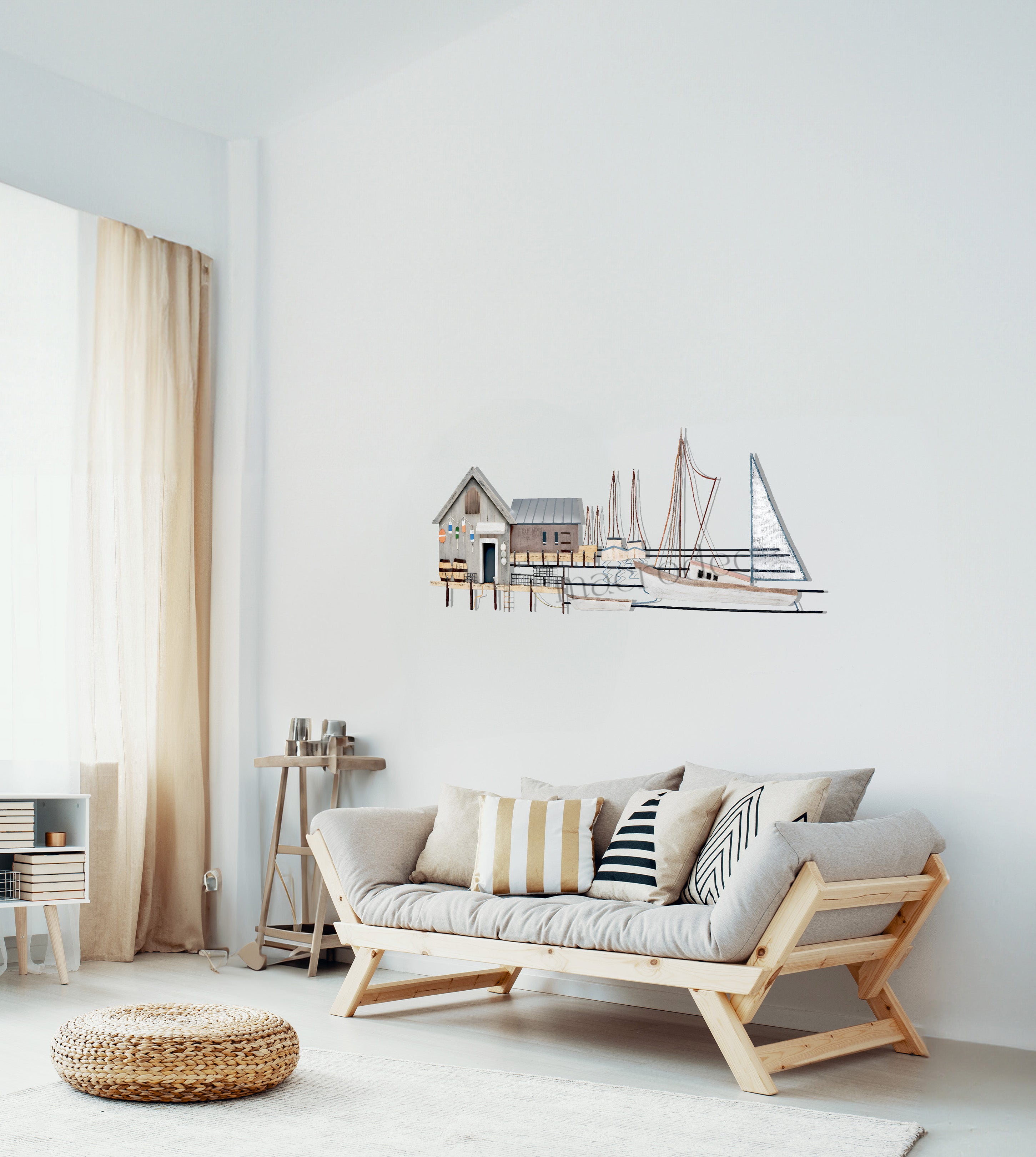 Sailor Haven / Denizci Limanı Metal Tablo