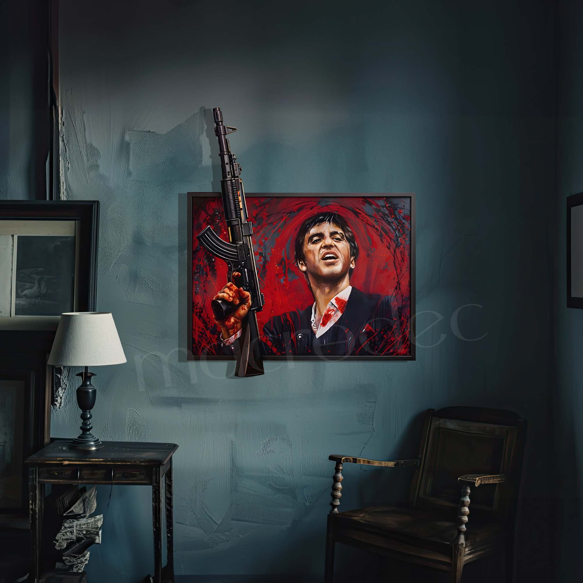 Savage Scarface Metal Tablo
