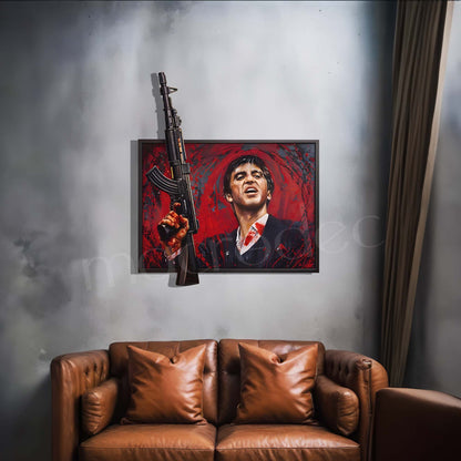 Savage Scarface Metal Tablo