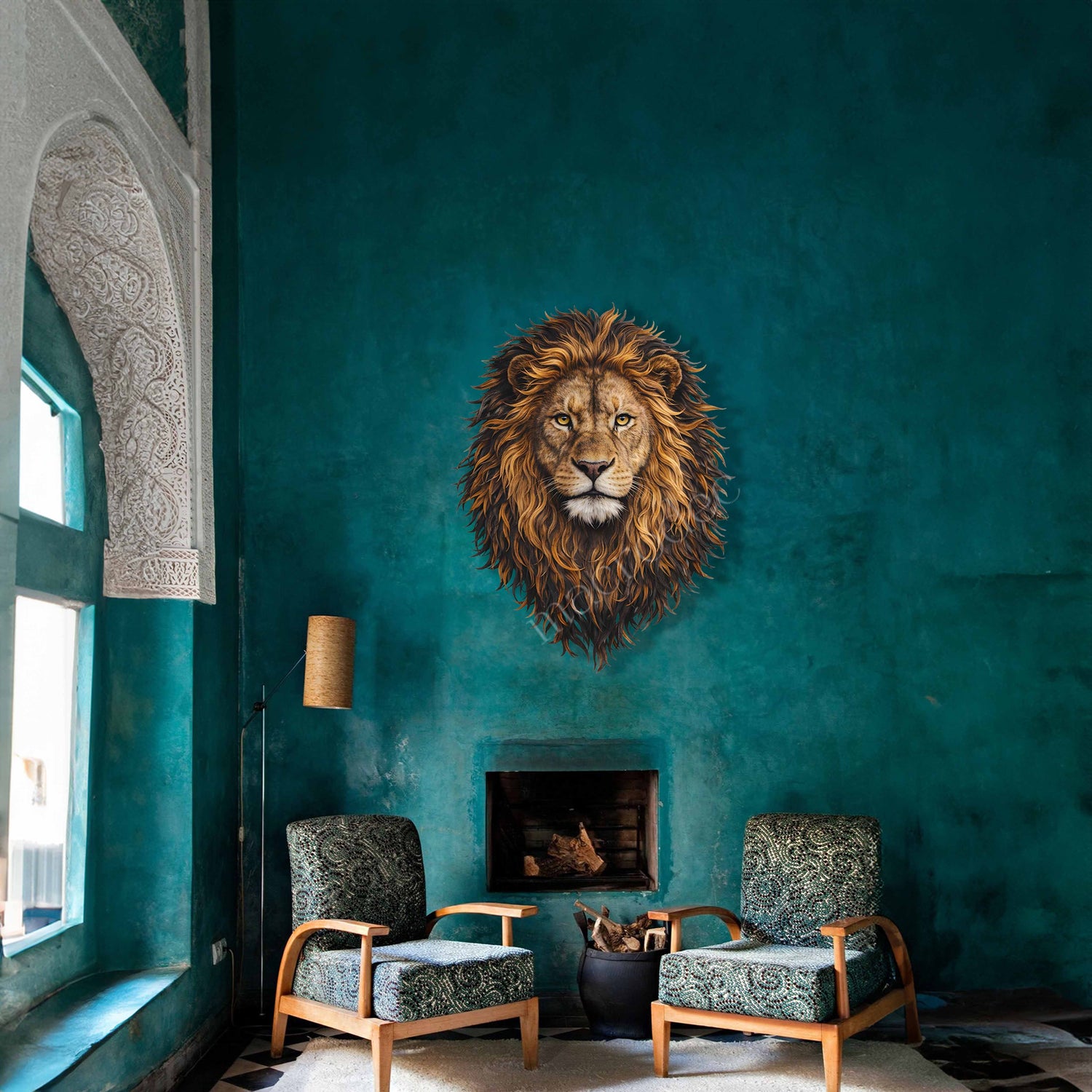 Majestic Roar Metal Tablo