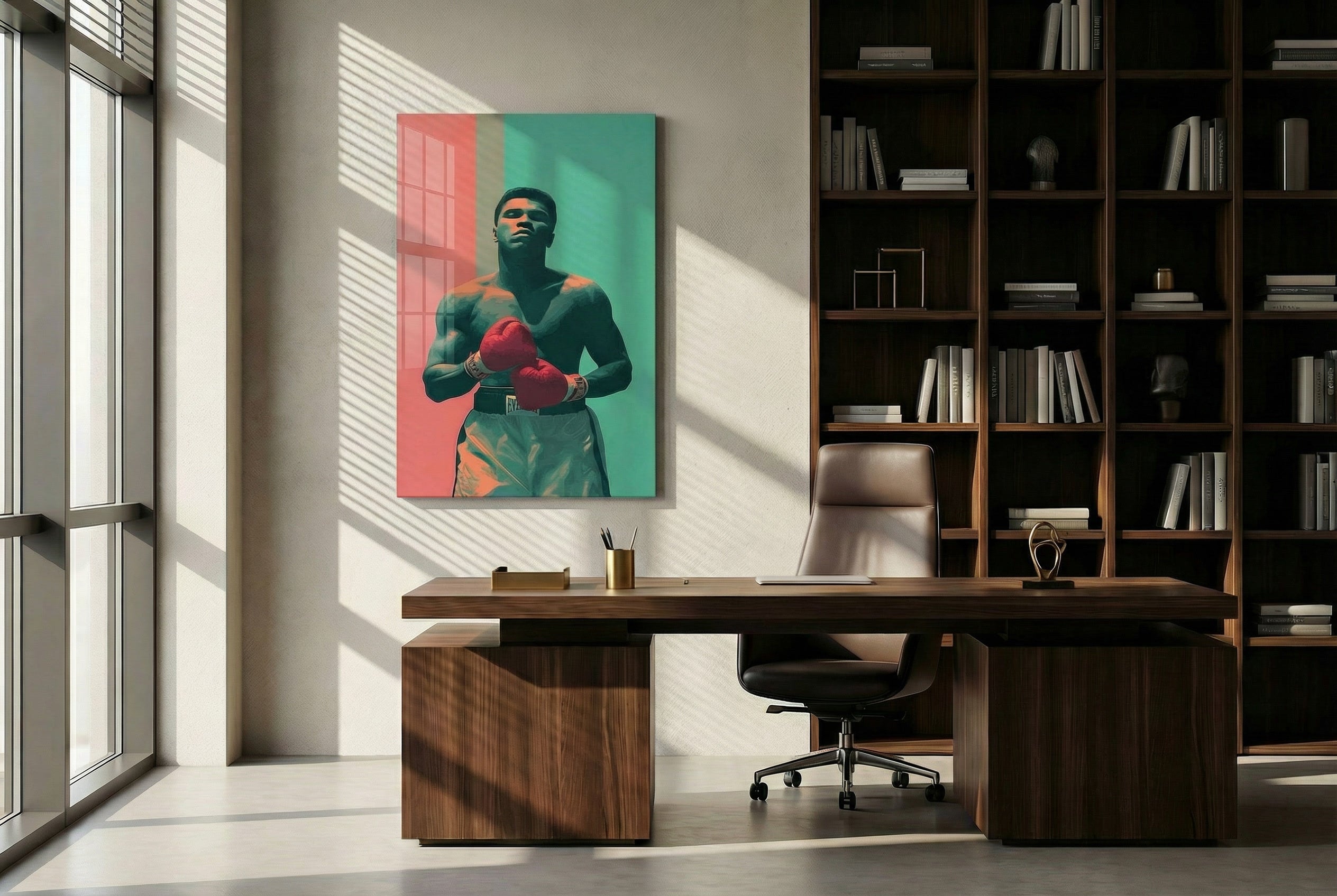 Muhammad Ali Pop Art Modern Cam Tablo