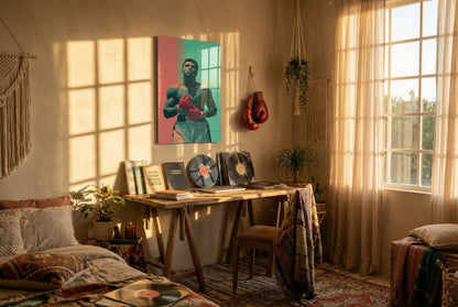 Muhammad Ali Pop Art Modern Cam Tablo