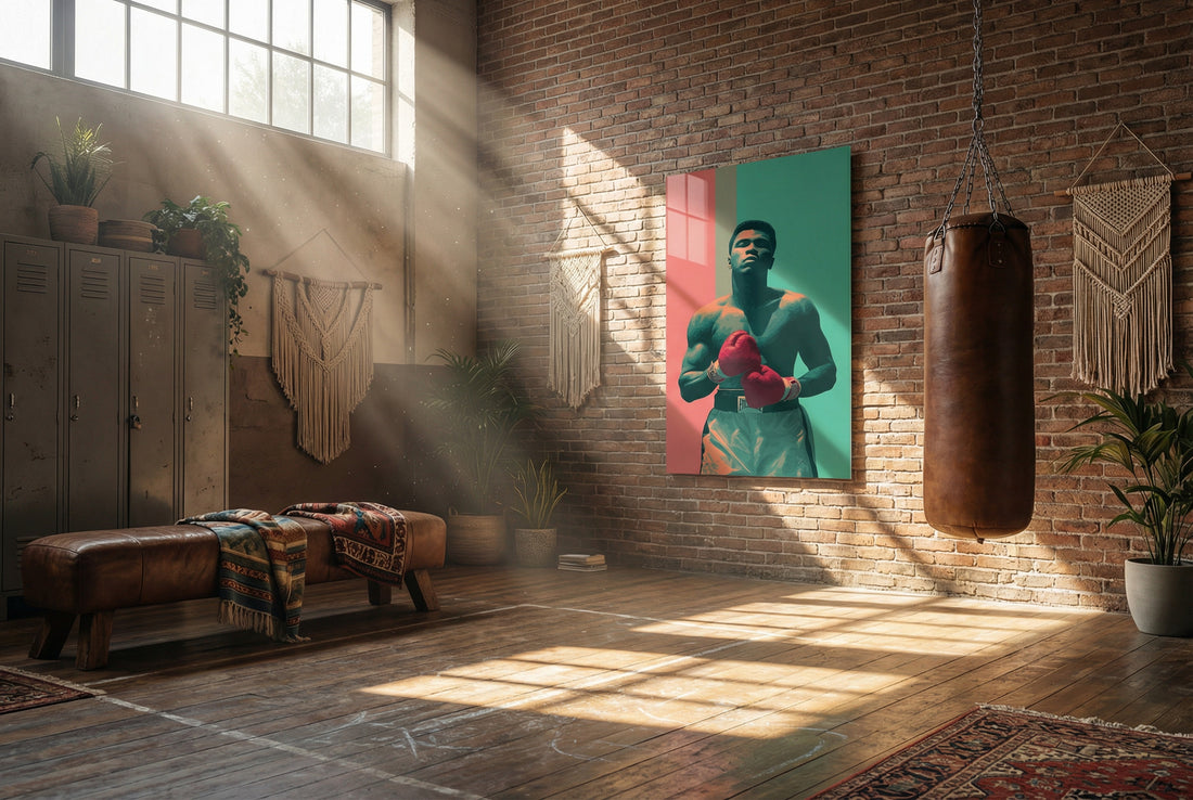 Muhammad Ali Pop Art Modern Cam Tablo