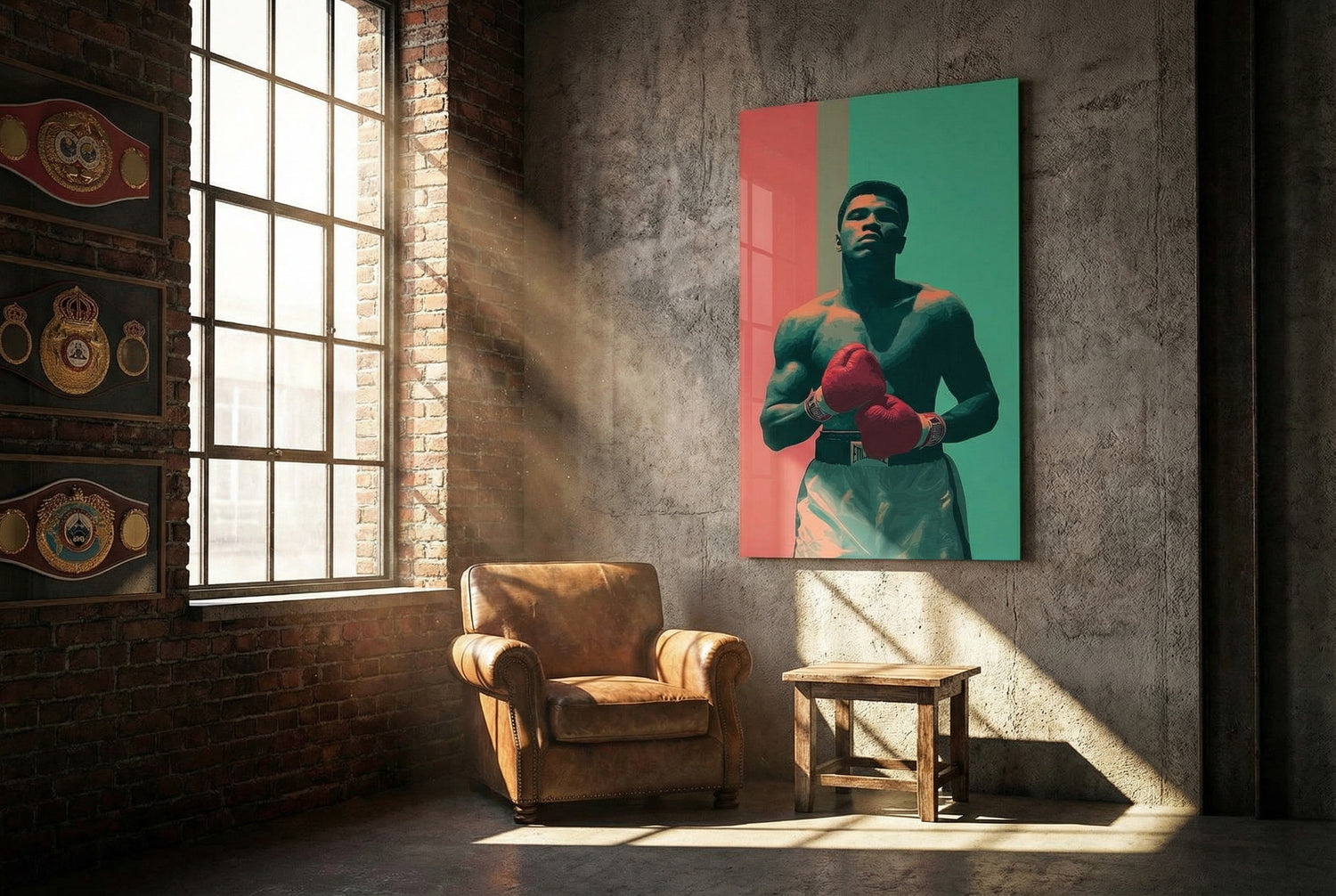 Muhammad Ali Pop Art Modern Cam Tablo