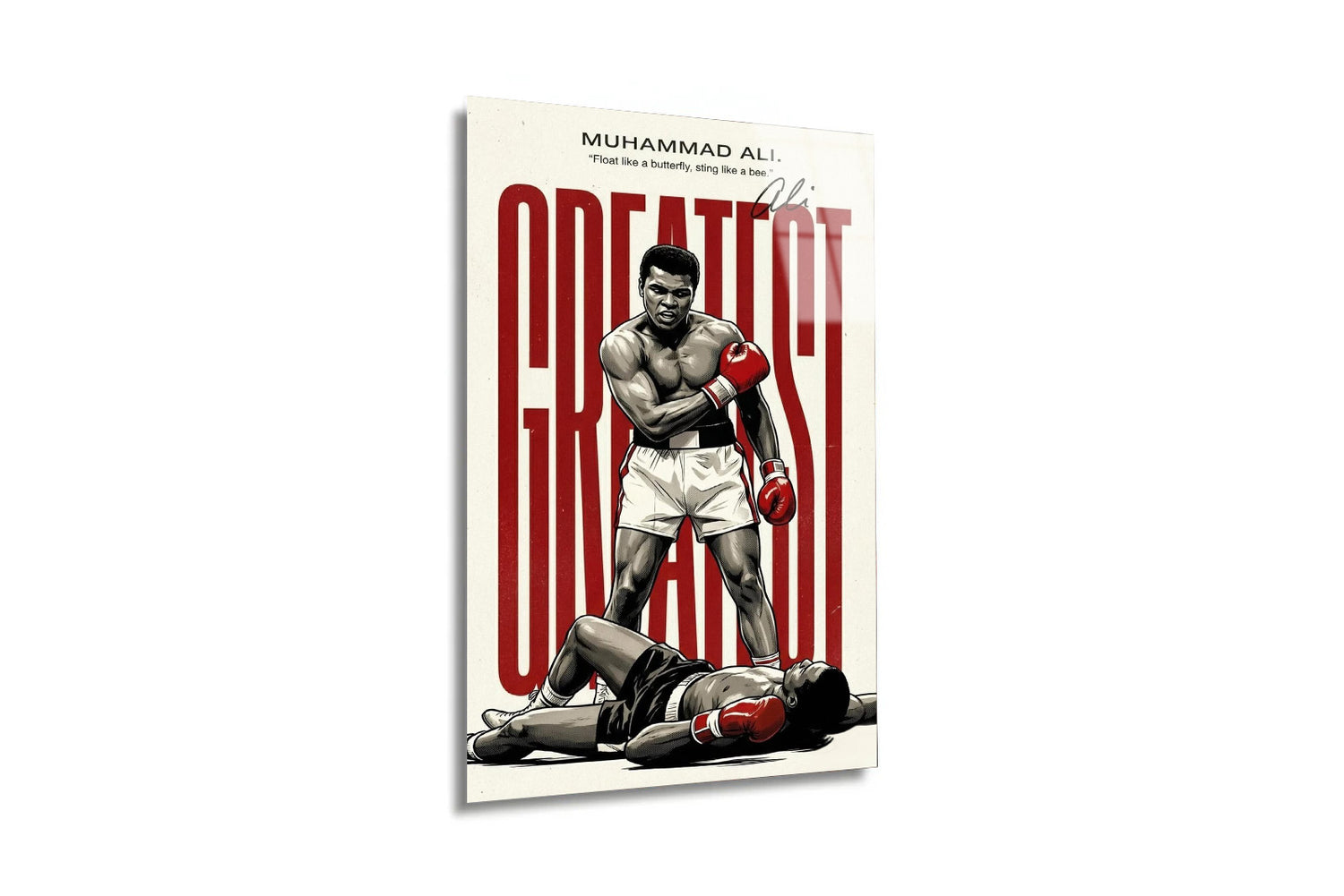 Muhammad Ali "The Greatest" Vintage Cam Tablo