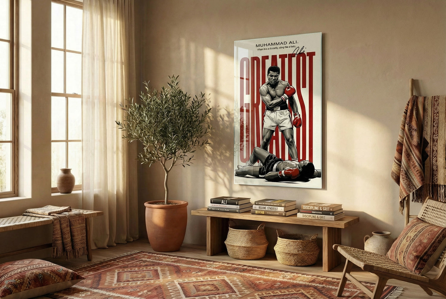 Muhammad Ali "The Greatest" Vintage Cam Tablo