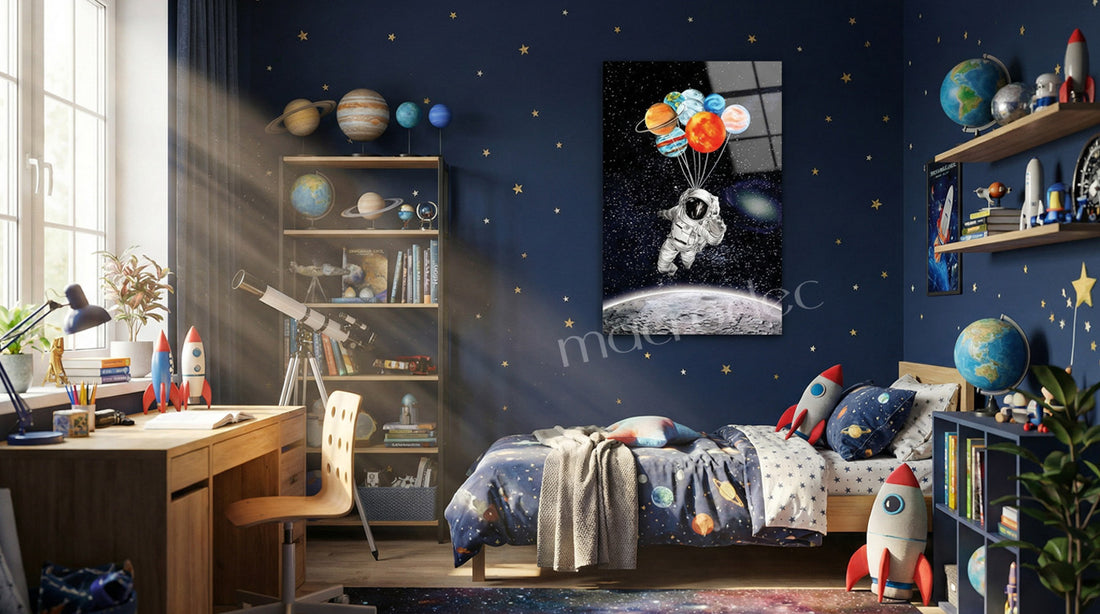 "Space Traveler: Planet Balloons" Modern Cam Tablo