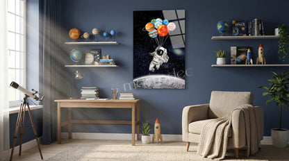 "Space Traveler: Planet Balloons" Modern Cam Tablo