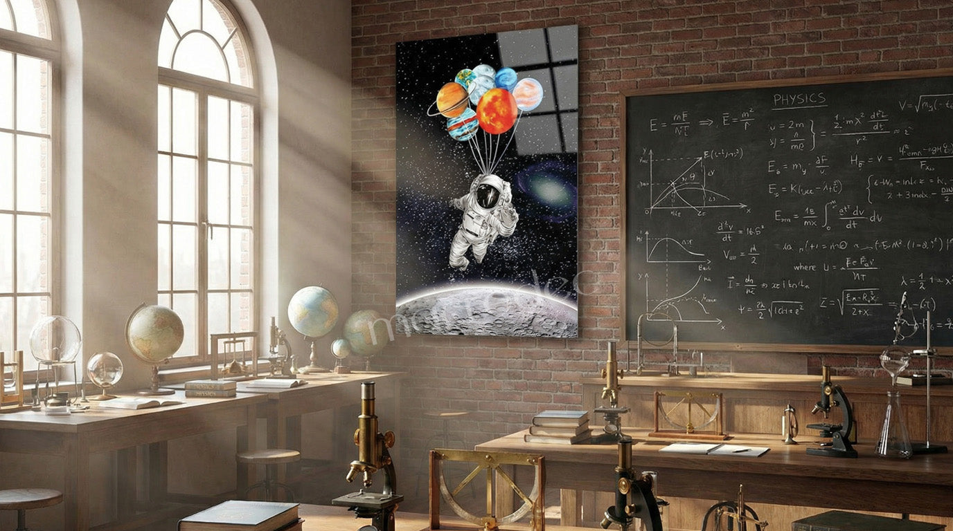 "Space Traveler: Planet Balloons" Modern Cam Tablo