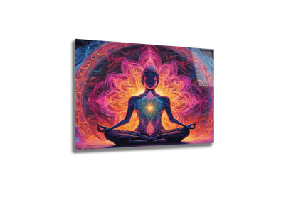 "Zen Ruhu" Meditasyon ve Mandala Modern Cam Tablo -